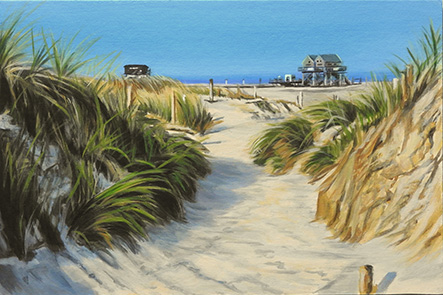 Dünenlandschaft, Acrylgemälde von Andy Steinbauer